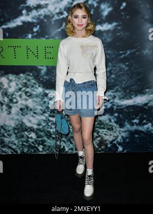 Los Angeles, United States. 02nd Feb, 2023. LOS ANGELES, CALIFORNIA, USA - FEBRUARY 02: Callie Haverda arrives at the Stella McCartney X Adidas Party held at the Henson Recording Studio on February 2, 2023 in Los Angeles, California, United States. ( Credit: Image Press Agency/Alamy Live News Stock Photo