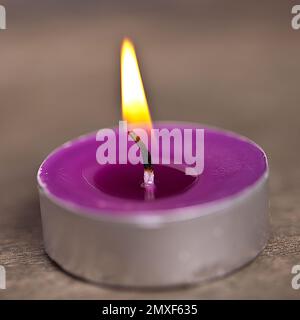 candel with flamme Stock Photo