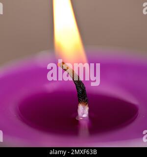candel with flamme Stock Photo