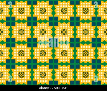 Oriental ethnic geometric seamless Tile pattern made with various traditional elements style design background and abstract colorful seamless pattern Stock Photo