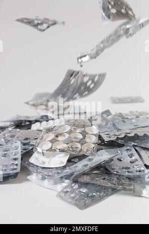 Empty Pill Blister Packs Stock Photo