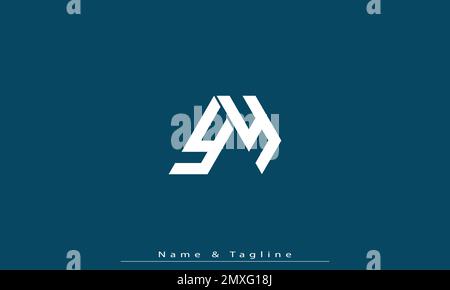 Alphabet letters Initials Monogram logo ZY , YZ Stock Vector