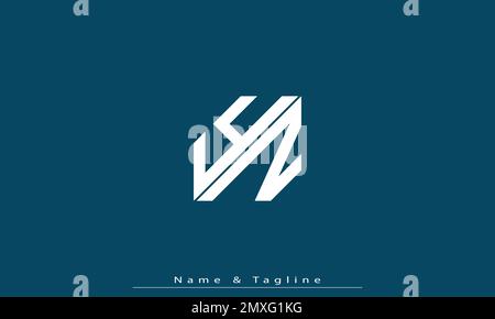 Alphabet letters Initials Monogram logo ZZ Stock Vector