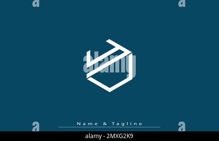 Alphabet letters Initials Monogram logo ZU , UZ Stock Vector