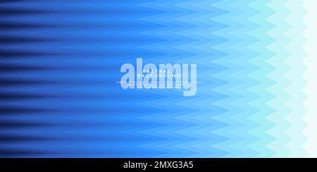 Modern blue zigzag line shades abstract background template. Straight line wave. Stock Vector