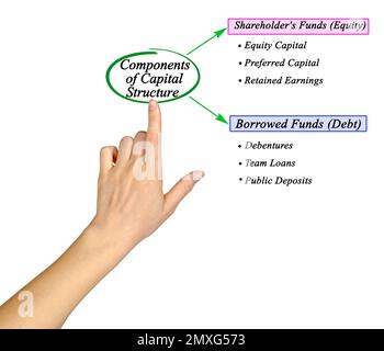 Six Components Of Capital Structure Stock Photo - Alamy