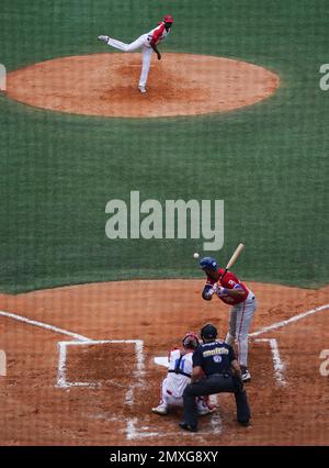 The Dominican Republic's baseman Robinson Cano celebrates after a single  against Mexico during a Caribbean Series semifinal baseball game in La  Guaira, Venezuela, Thursday, Feb. 9, 2023. (AP Photo/Fernando Llano Stock  Photo 