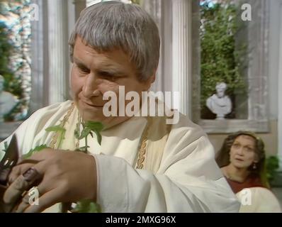 London.UK. Brian Blessed (as Augustus) and Sian Phillips (as Livia) in ...