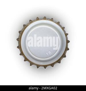 Stopper from a bottle beer isolated on a white background. With clippig path Stock Photo