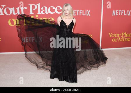 February 2, 2023, Westwood, California, United States: Chloe Veitch attends  the World Premiere of Netflix's ''Your