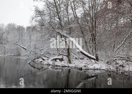 Radunia (rzeka), Pruszcz Gdanski Stock Photo