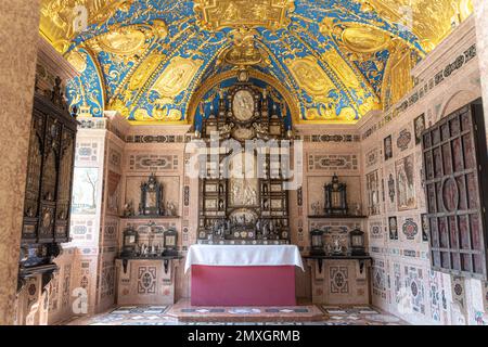 The Ornate Chapel (Reiche Kapelle), 17th century, was the private oratory of Duke Maximilian I. It is located in Munich Residenz the former royal pala Stock Photo