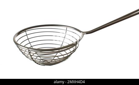 small strainer for bubble tea jelly balls isolated on white background Stock Photo