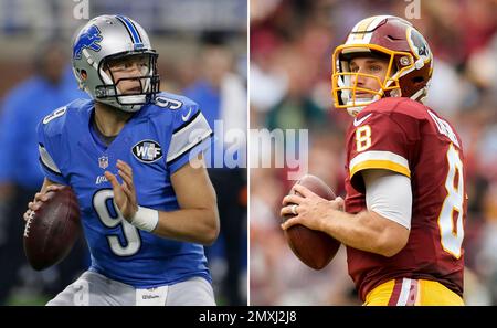 Detroit Lions quarterback Matthew Stafford (9) rushes against the Los  Angeles Rams during an NFL football game, Sunday, Oct. 16, 2016, in Detroit.  (AP Photo/Rick Osentoski Stock Photo - Alamy