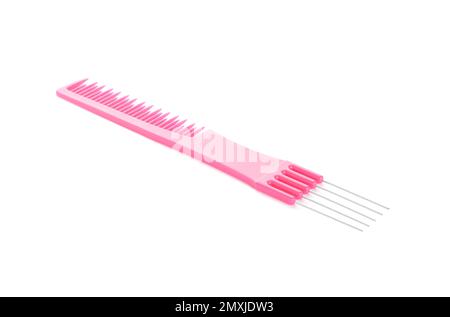 New pin tail comb isolated on white Stock Photo