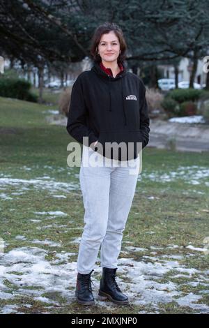 Chloe Chaudoye attending a Photocall during the 25th Luchon TV Festival (Festival TV de Luchon) in Luchon, France on February 03, 2023. Photo by Aurore Marechal/ABACAPRESS.COM Credit: Abaca Press/Alamy Live News Stock Photo