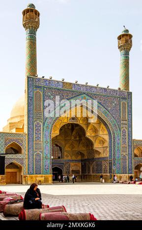 South Ivan, Friday Mosque, Masjid-e Jomeh, Isfahan, Isfahan, Iran, Asia Stock Photo