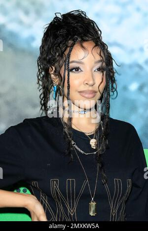 February 2, 2023, Los Angeles, CA, USA: LOS ANGELES - FEB 2: Tinashe at the Stella McCartney X Adidas Party at the Henson Recording Studio on February 2, 2023 in Los Angeles, CA (Credit Image: © Kay Blake/ZUMA Press Wire) EDITORIAL USAGE ONLY! Not for Commercial USAGE! Stock Photo