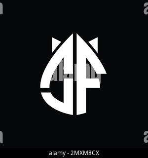 FO Logo monogram drops crown abstract shape vector images design ...