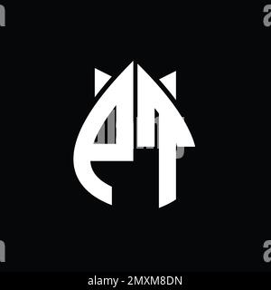 TP Logo monogram drops crown abstract shape vector images design ...