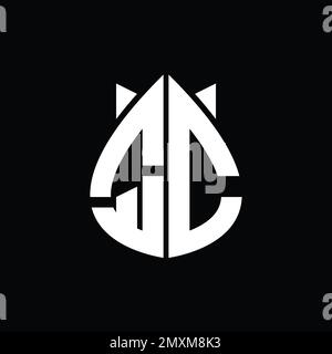 CQ Logo monogram drops crown abstract shape vector images design ...