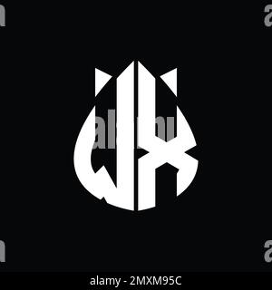XW Logo monogram drops crown abstract shape vector images design ...