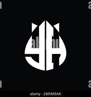 HY Logo monogram drops crown abstract shape vector images design ...