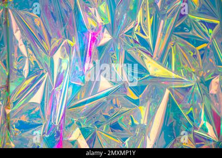 multicolored shiny pearl walls as background Stock Photo