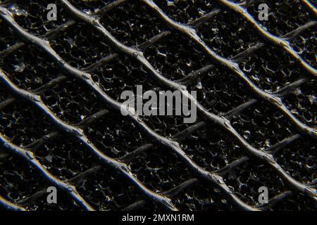 gray fine mesh air conditioner macro photo Stock Photo