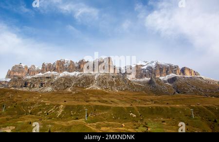 spring on Piz Boè near Passo Pordoi in the Italian Dolomites Stock Photo