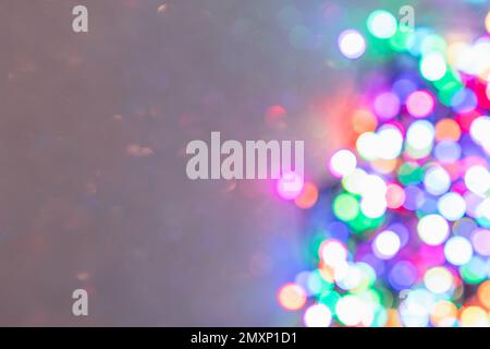 Background with defocused colorful lights with with copy space (strong bokeh effect) Stock Photo