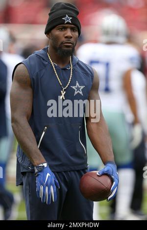 Sep 13, 2015: Dallas Cowboys wide receiver Dez Bryant #88 was injured and  was placed on the disabled list doe to a broken foot during an NFL football  game between the New