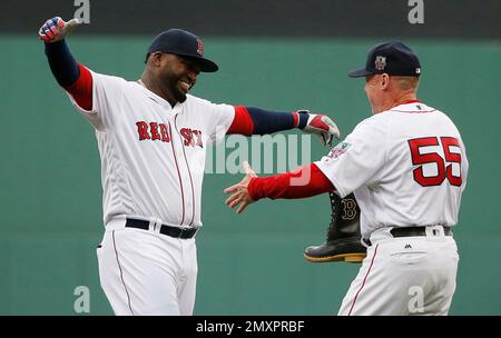 Carlos Febles needed a pinch hitter in third base coach's box