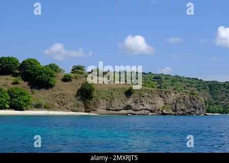 Indonesia Sumbawa - Coastline Beach Manggegete - Tanjung Manggegete Stock Photo