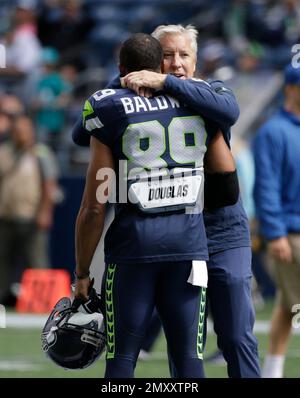 Miami Dolphins defensive back Byron Maxwell stands on the field before an  NFL football game against the Seattle Seahawks, Sunday, Sept. 11, 2016, in  Seattle. (AP Photo/Stephen Brashear Stock Photo - Alamy