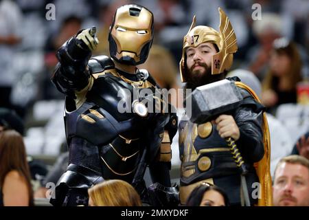 New Orleans Saints fans dress in costumes for Halloween during the game  against the Pittsburgh Steelers at the Louisiana Superdome October 31,  2010, in New Orleans.. UPI/A.J. Sisco Stock Photo - Alamy