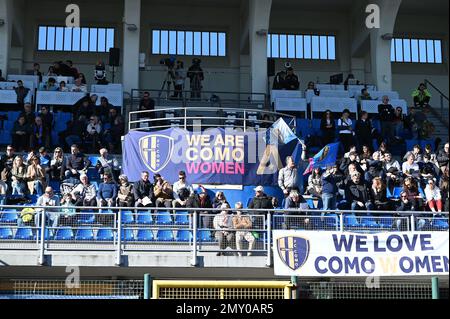 Como, Italy. 4th Feb 2023. Match ball during the Italian Serie B football  match between Calcio Como and Frosinone Calcio on 4 of February 2023 at  stadio Giuseppe Senigallia in Como, Italy.