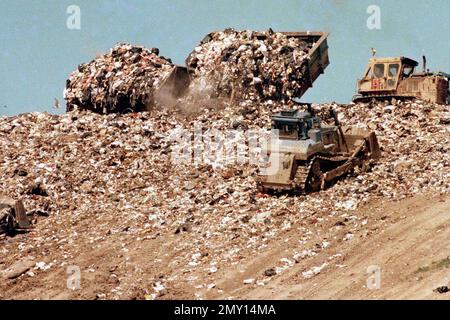 The Fresh Kills Landfill In Staten Island In New York City Stock Photo ...