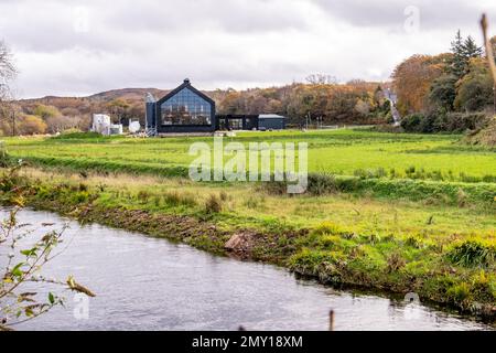 ARDARA, COUNTY DONEGAL , IRELAND - NOVEMBER 8 2022 : Ardara distillery is producing at the Wild Atlantic Way. Stock Photo