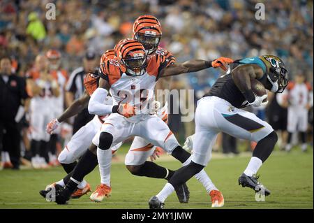 Cincinnati Bengals defensive back Chykie Brown (23) is treated for an  injury during the first half of an NFL football game against the Baltimore  Ravens in Baltimore, Sunday, Nov. 27, 2016. (AP