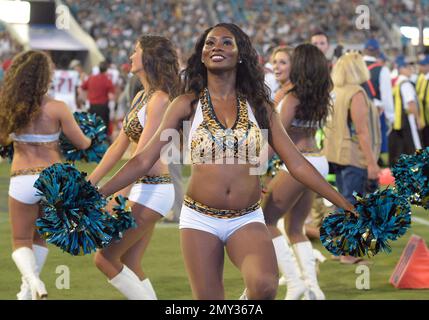 Jacksonville Jaguars fans bundle up from the cold weather during an NFL  football game against the Washington Redskins in Jacksonville, Fla.,  Sunday, Dec. 26, 2010.(AP Photo/Phelan M. Ebenhack Stock Photo - Alamy