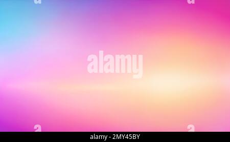 Abstract defocused gradient background in sunset colors Stock Photo
