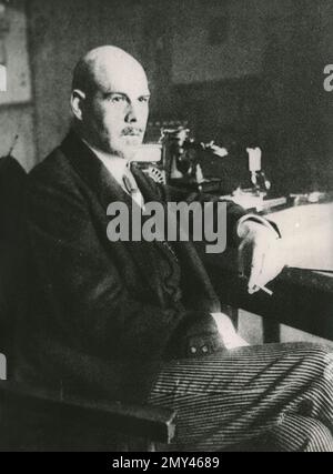 Portrait of German politician and Minister of Foreign Affaires Walter Rathenau, 1920 Stock Photo