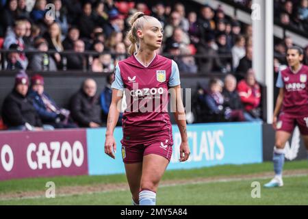 Walsall, UK. 04th Feb, 2023. Walsall, England, February 4th 2023: Alisha Lehmann (7 Aston Villa) in action during the Barclays FA Womens Super League match between Aston Villa and Brighton at Bescot Stadium in Walsall, England (Natalie Mincher/SPP) Credit: SPP Sport Press Photo. /Alamy Live News Stock Photo