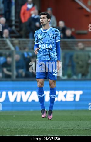 Como, Italy. 4th Feb 2023. Match ball during the Italian Serie B football  match between Calcio Como and Frosinone Calcio on 4 of February 2023 at  stadio Giuseppe Senigallia in Como, Italy.