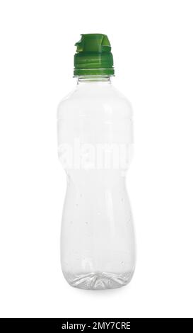 Empty bottle isolated on white. Plastic recycling Stock Photo