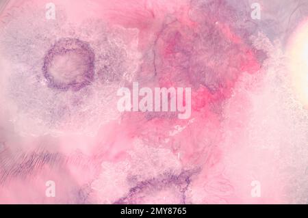 Abstract painting,  pink watercolor background Stock Photo