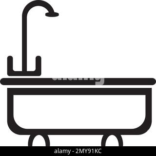 bathtub logo vector design illustration Stock Vector Image & Art - Alamy