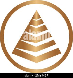 Pyramid Logo Template vector ilustration Stock Vector
