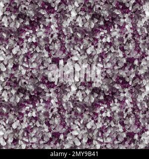 Intergrown multi-colored crystals. Amethyst. 3D rendering. Seamless background Stock Photo